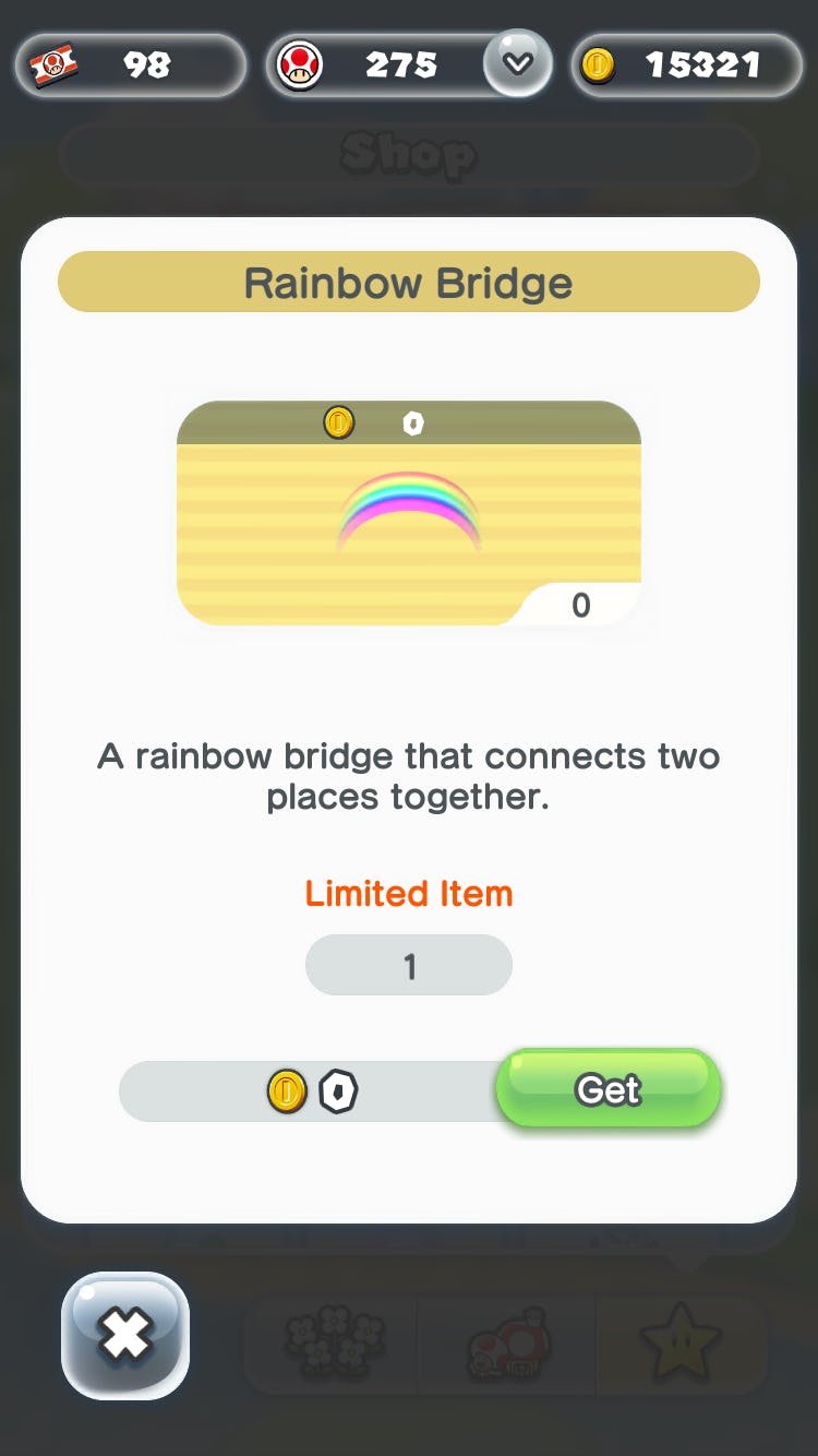 super mario run rainbow bridge