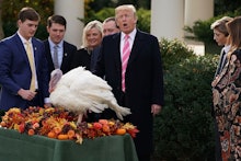 Donald Trump at the National Thanksgiving Turkey Presentation