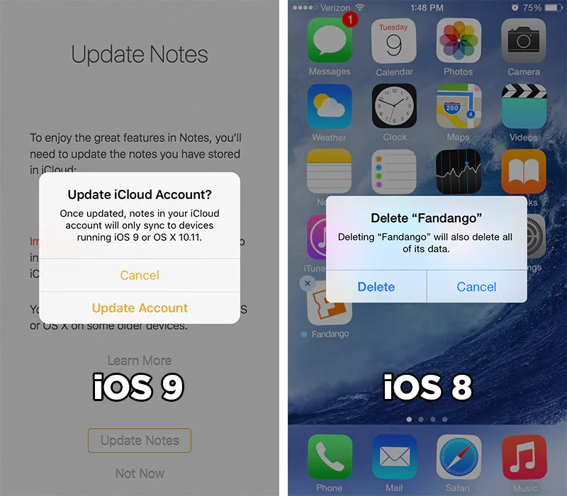 16 Side-by-Side Photos of New Features on iOS 9 Show How Your iPhone ...