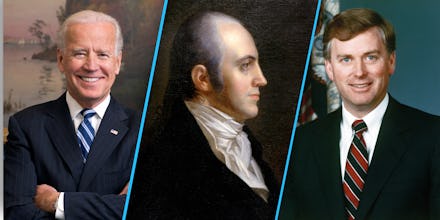 Joe Biden, Dan Quayle and Aaron Burr