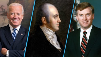 Joe Biden, Dan Quayle and Aaron Burr 
