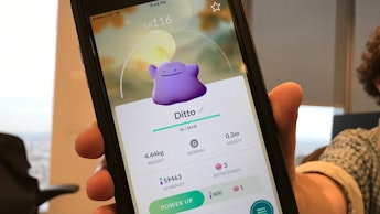 Ditto on 'Pokémon Go' app