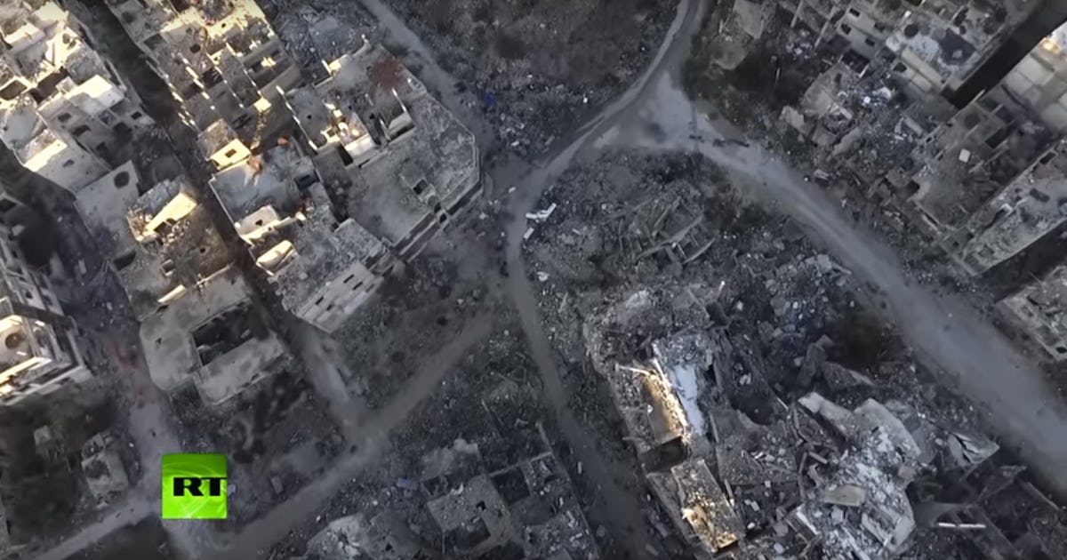 This Haunting Drone Footage of a Syrian City Reveals Just How ...