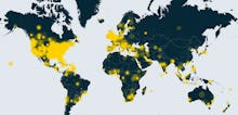 A map visualization of how the Eric Garner and Michael Brown protests spread