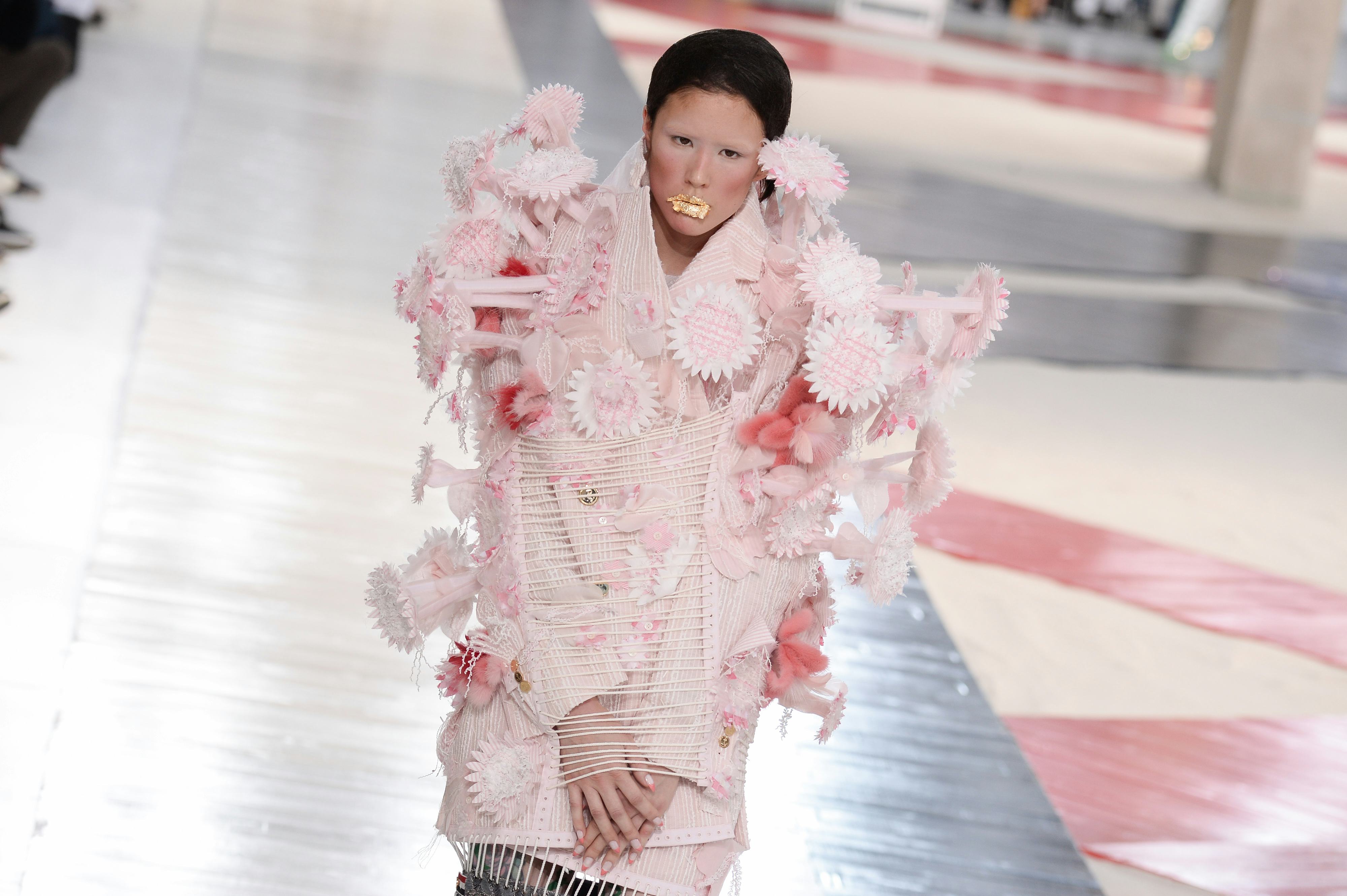 Is now really the time to show women bound and gagged on the runway? Thom  Browne seems to think so.