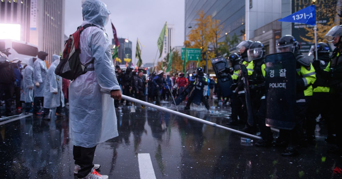 13 Photos of the Massive Pro-Labor Rally That Swept South Korea on Saturday