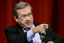 Illinois Sen. Mark Kirk giving a speech.