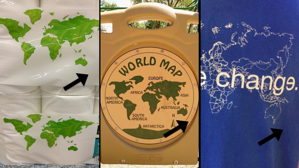 So Many World Maps Forget New Zealand It S Now Become A Hilarious Meme