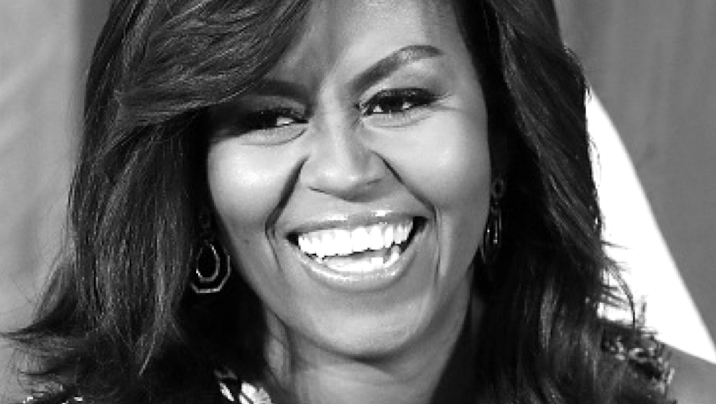 Michelle Obama Black And White Photo Michelle Obama