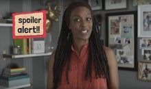 Franchesca Ramsey with the words "spoiler alert!" next to her 