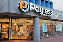 The store front of a Payless ShoeSource store in the US