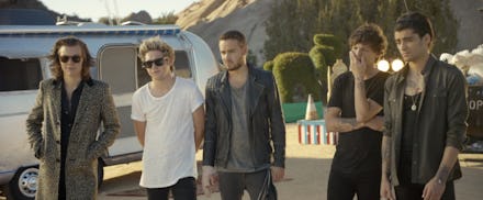 One Direction members during "Steal My Girl" music video