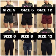 This woman just proved, once and for all, that clothing sizes don't mean a  damn thing