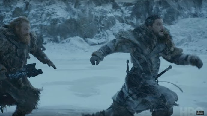 ‘Game of Thrones’ scene with two characters running