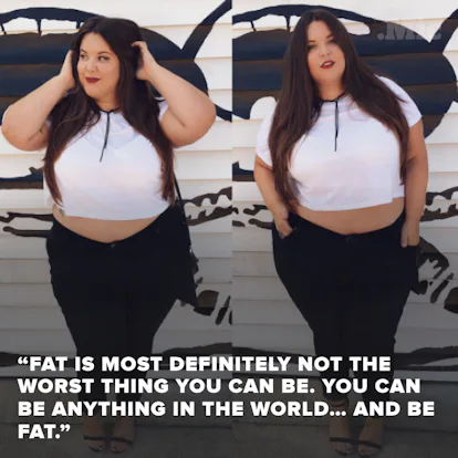 Portraits of diverse women reclaiming the word fat