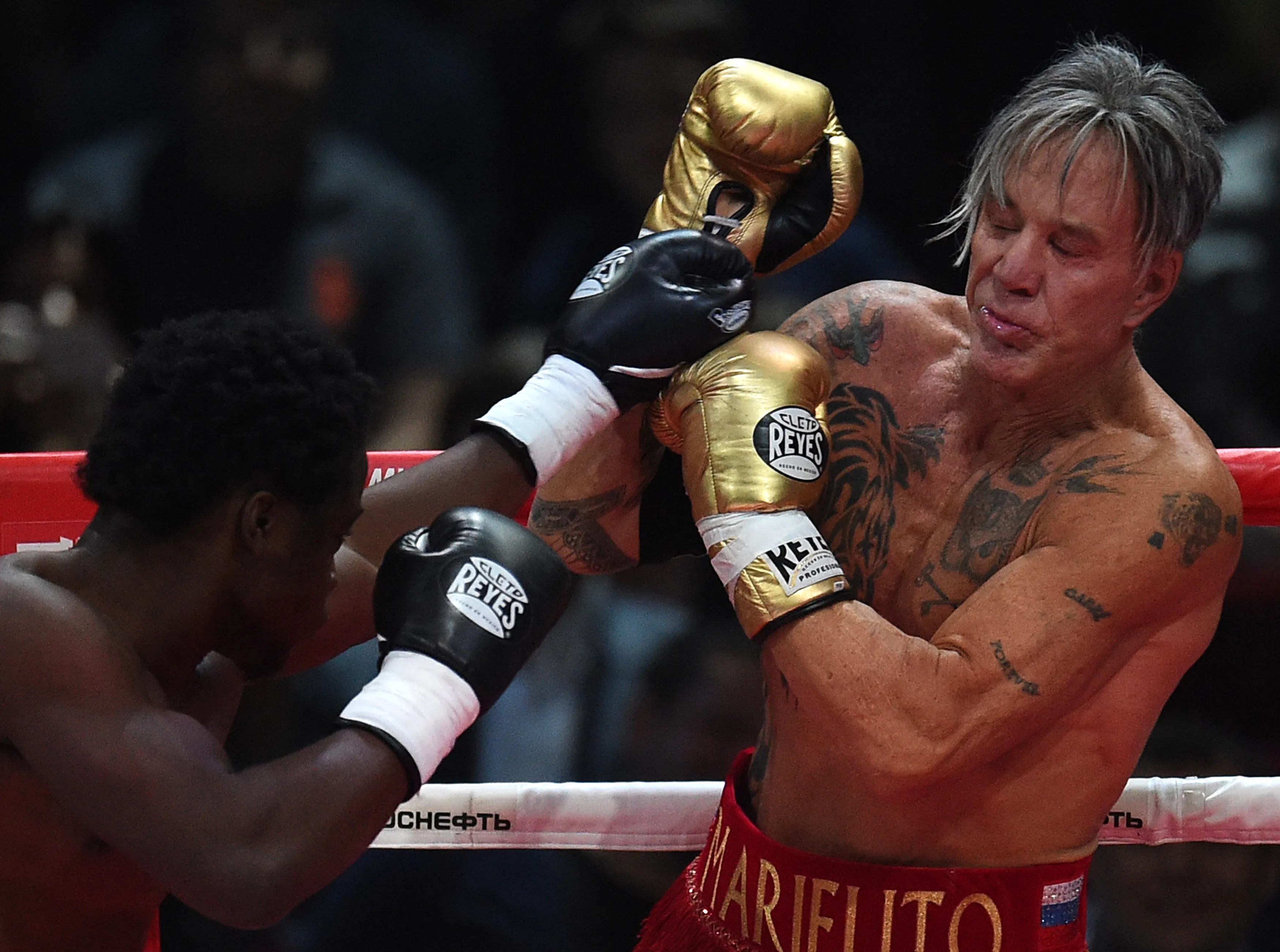 Mickey Rourke Boxing Match