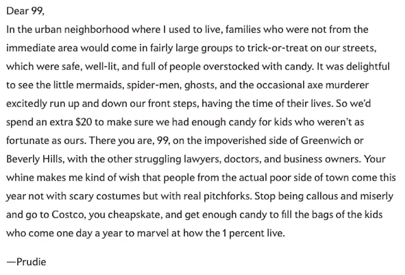 Prudence Block Letters Viral 'Dear Prudence' Letter Reveals the Single Worst Person of ...