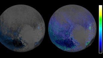 Illustration of Pluto full of water ice