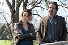 Colin Farrell and Rachel McAdams in the Season 2 premiere of True Detective