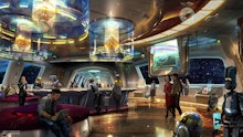 An illustration of the interior of ‘Star Wars’ hotel