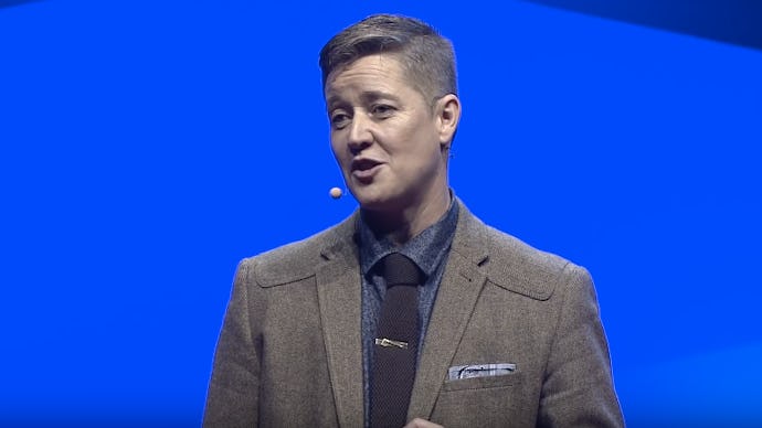 Ivan Coyote, a transgender writer and performer during their TED Talk