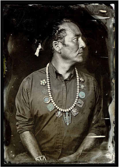 A photograph by Will Wilson of an indigenous man