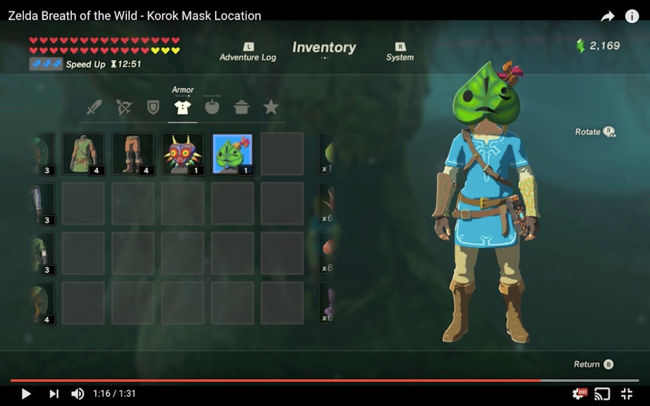 Zelda Breath Of The Wild Korok Mask How To Find The Leafy