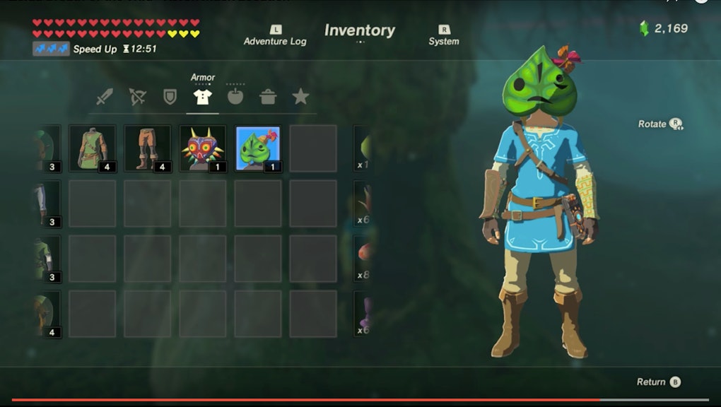 Zelda Breath Of The Wild Korok Mask How To Find The Leafy