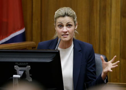Erin Andrews talking about ESPN forcing her to discuss her stalker and 2009 hotel video