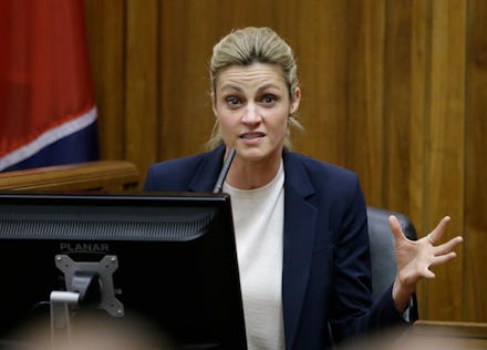 Erin Andrews talking about ESPN forcing her to discuss her stalker and 2009 hotel video