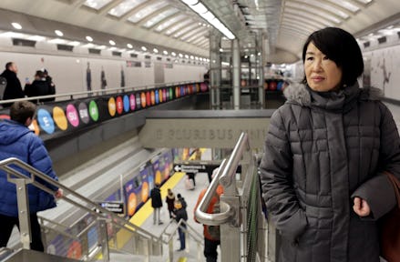 A woman at the NYC MTA 