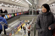 A woman at the NYC MTA 