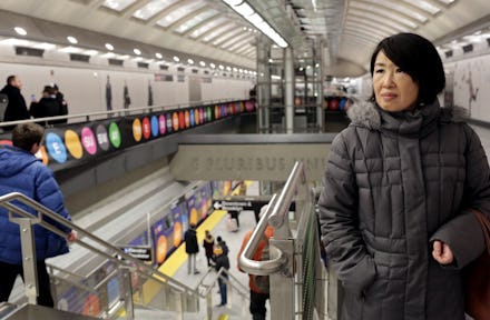 A woman at the NYC MTA 