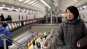 A woman at the NYC MTA 