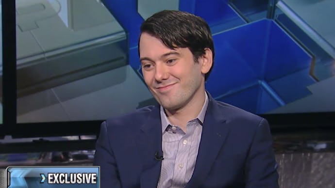 Martin Shkreli during an interview on a television show