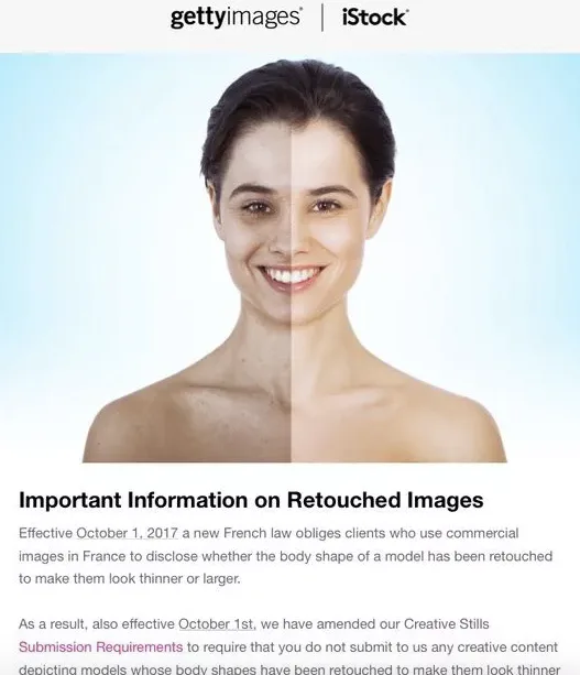 Getty Images bans photos featuring models who have been digitally ...