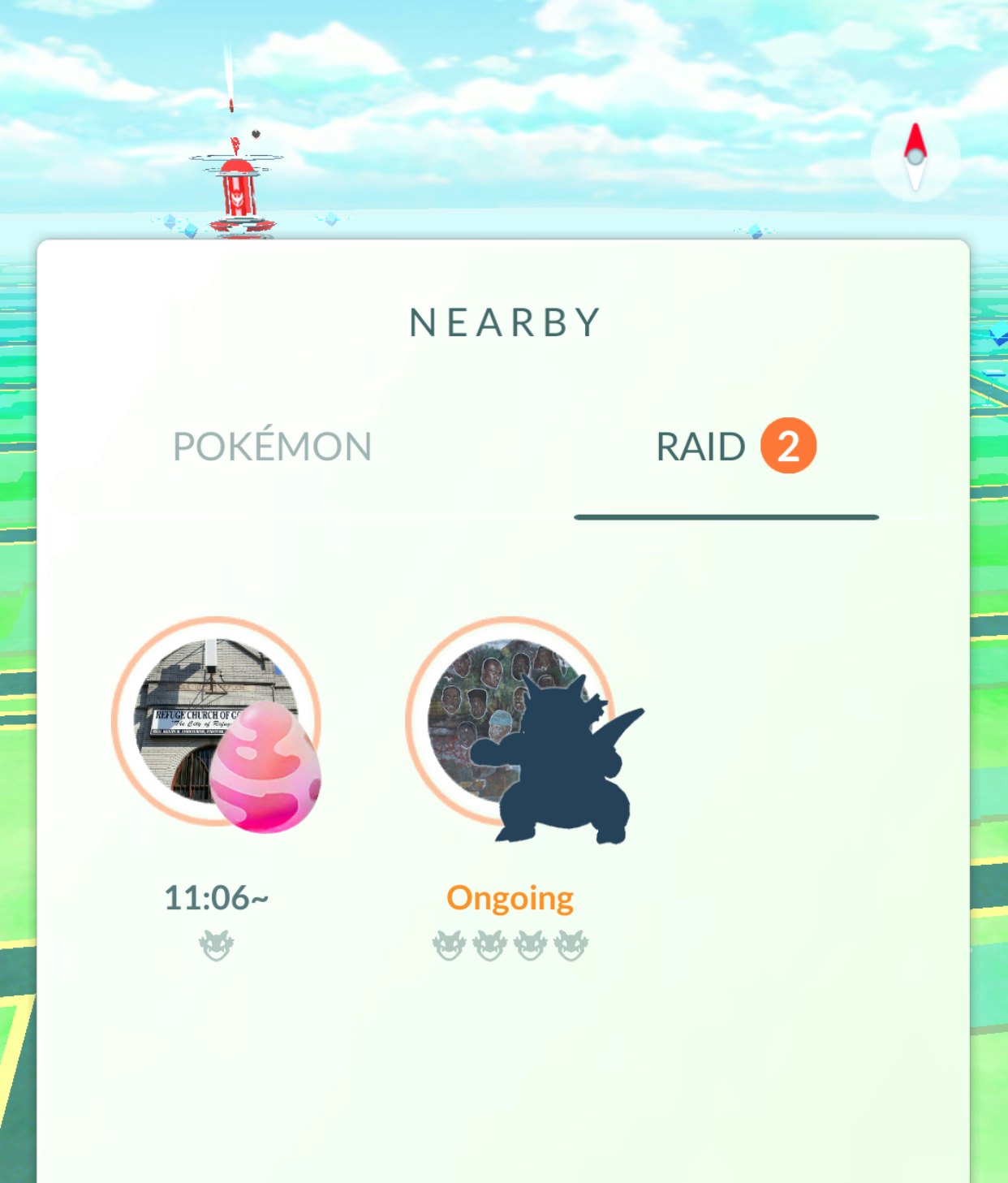 find raid battles and locate rare 