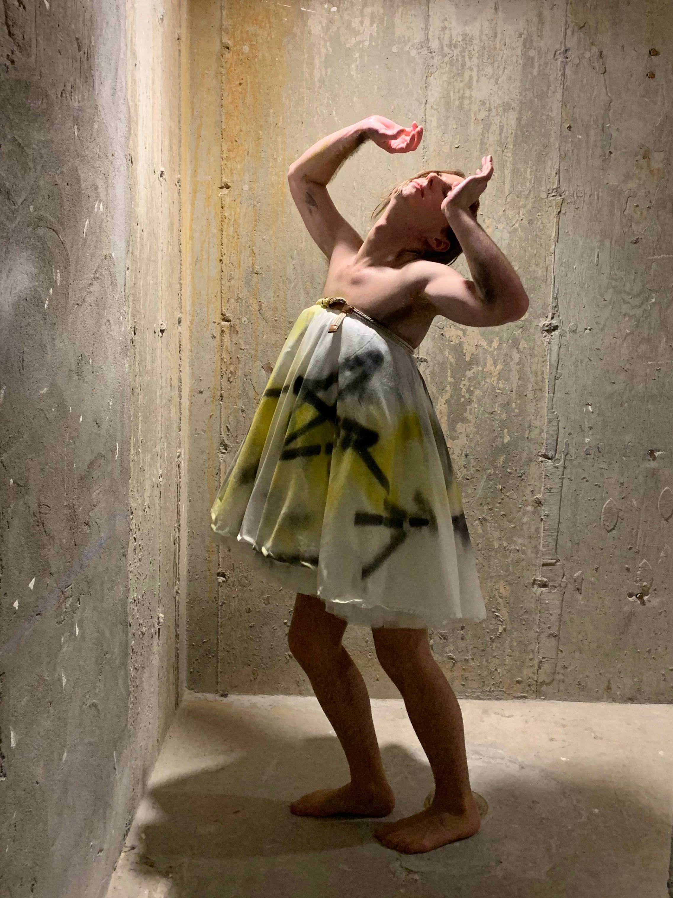 Alexander mcqueen painted on sale dress