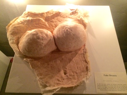 Fake breasts in the Museum of Broken Relationships