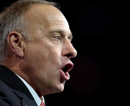 Steve King, a Republican politician delivering a speech