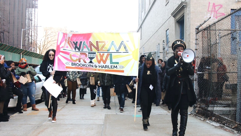 Kwanzaa Crawl Unites Young Black People In Support Of Black Owned Bars In New York City