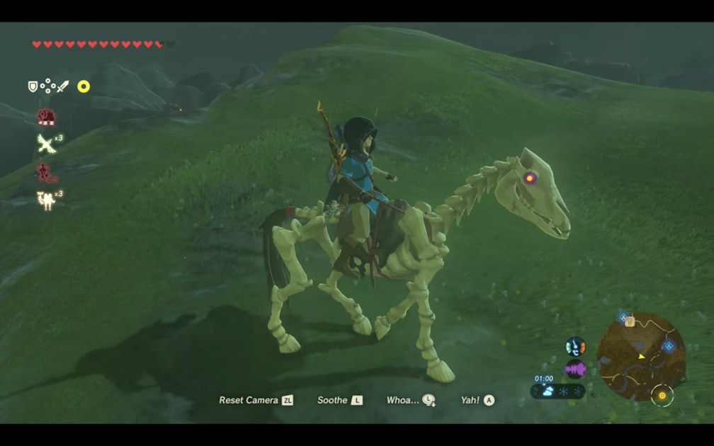 Botw Stalhorse Locations How To Tame The Skeleton Horse In Zelda
