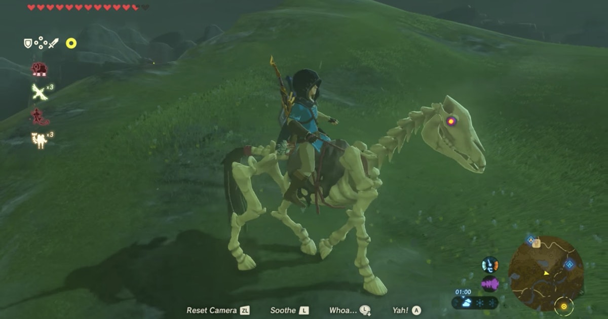 BotW' Stalhorse Locations: How to tame the skeleton horse in 'Zel...