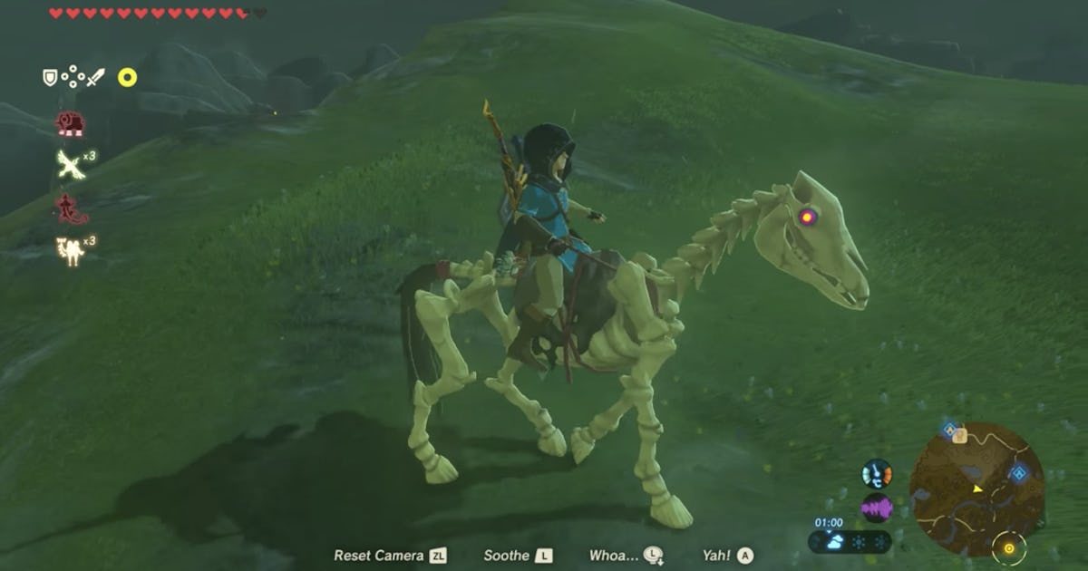 Botw Stalhorse Locations How To Tame The Skeleton Horse In Zelda Breath Of The Wild
