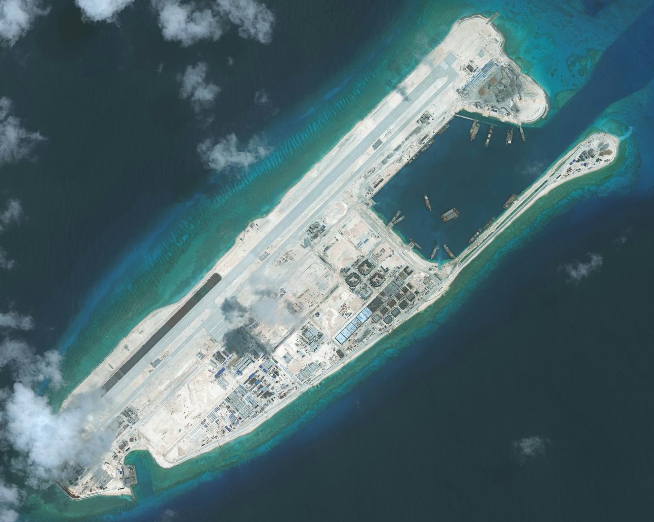 Spratly Islands Photos: China's Man-Made Islands Continue to Rise Out ...