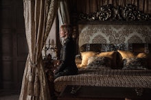 Still from the game of thrones episode eastwatch featuring cersei baratheon sitting on a bed