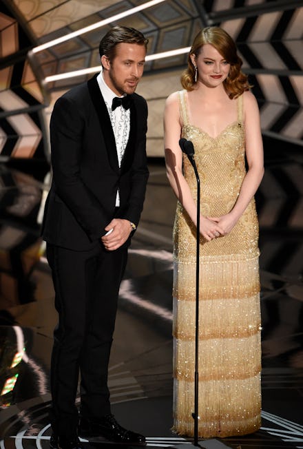 Emma Stone and Ryan Gosling at the 2017 Oscars