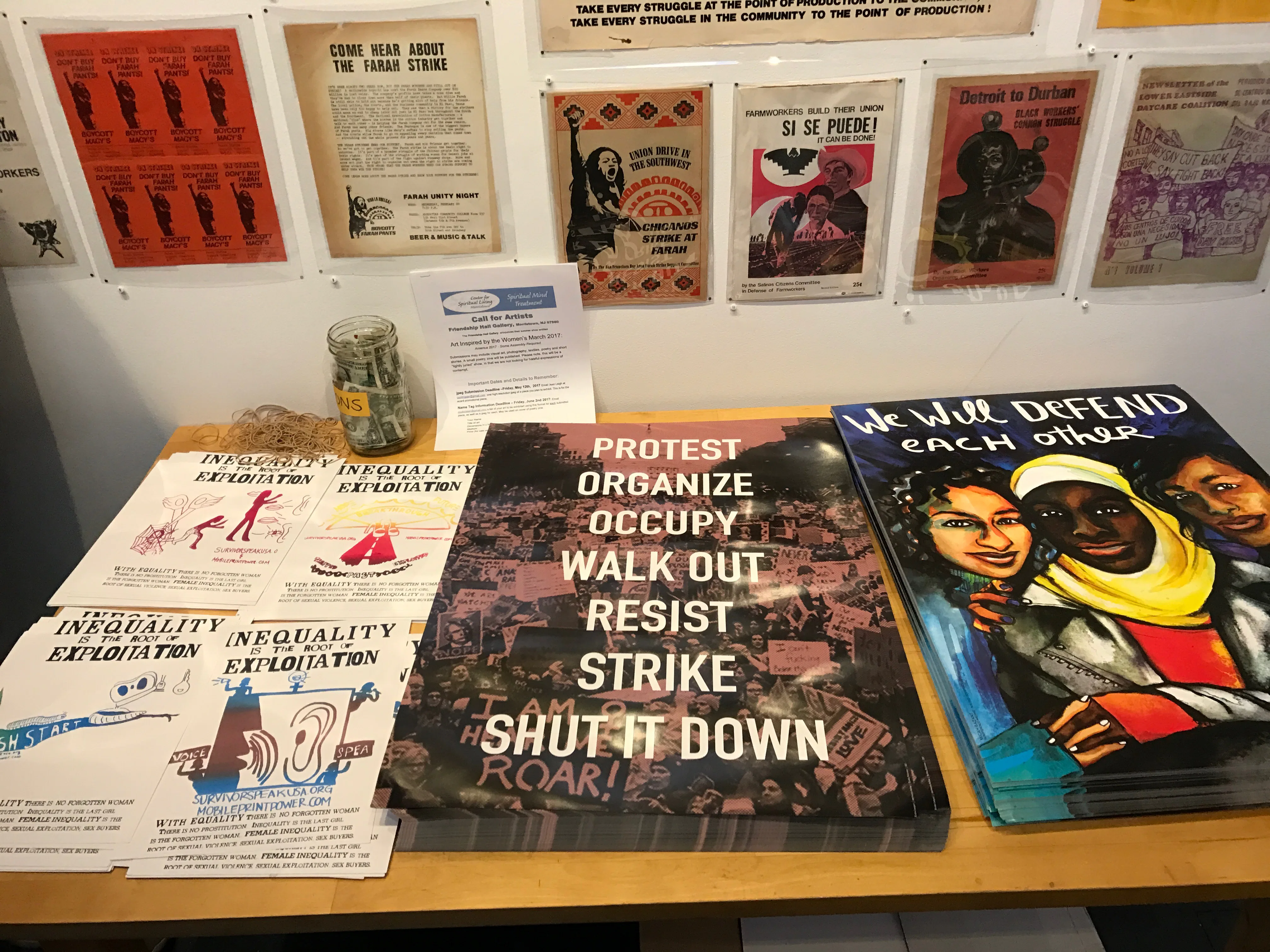 Brooklyn activists make free protest swag at propaganda party