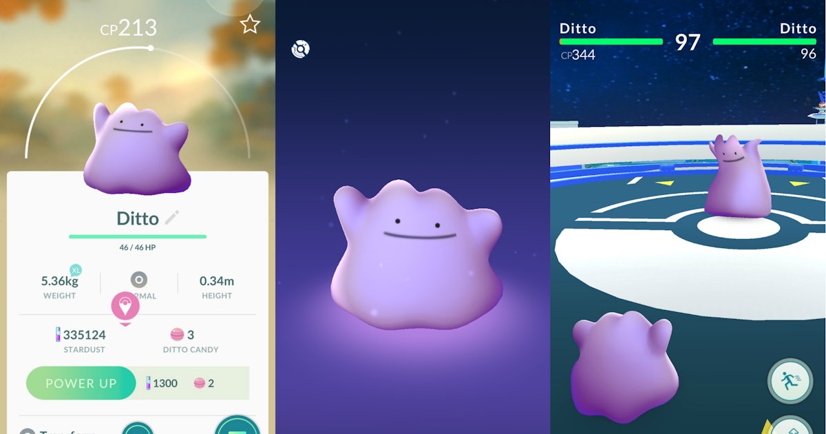 How to catch Ditto in 'Pokémon Go' The rare, transforming Pokémon is