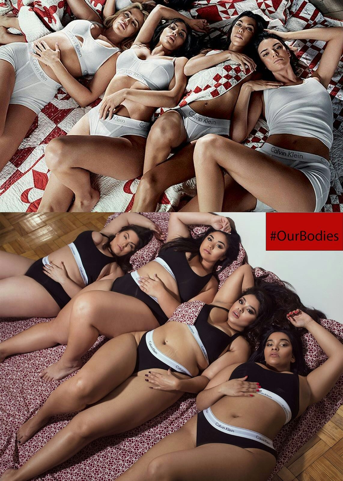 Model Diana Sirokai puts her own body-positive spin on the  Kardashian-Jenner Calvin Klein campaign